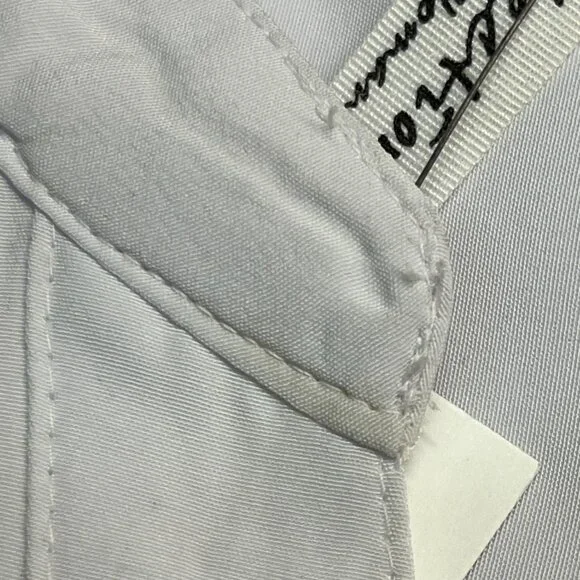 NY Collection White Button‑Up Long Sleeve Top (2X) - Picture 5 of 6